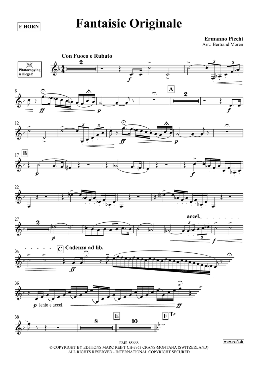 Fantaisie Originale Fantaisie Originale Horn scores gallery preview page 3