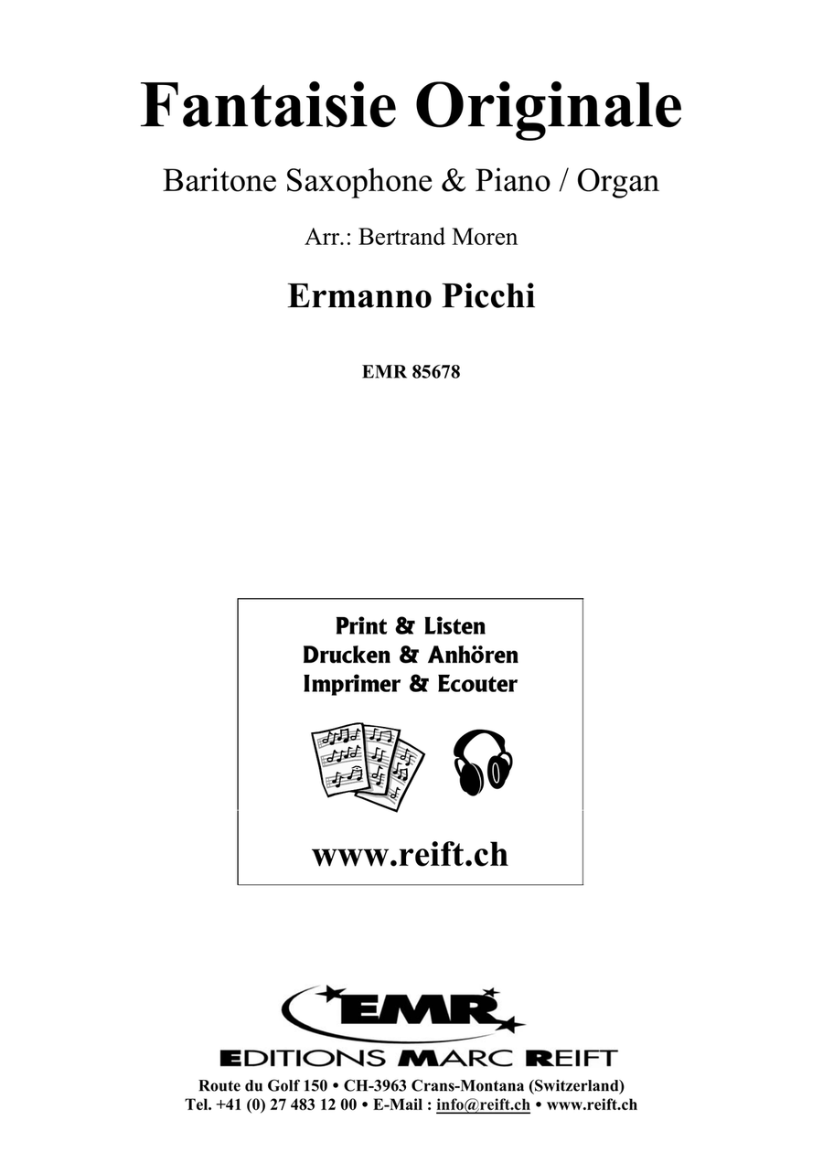 Fantaisie Originale Fantaisie Originale Baritone Saxophone scores gallery preview page 2