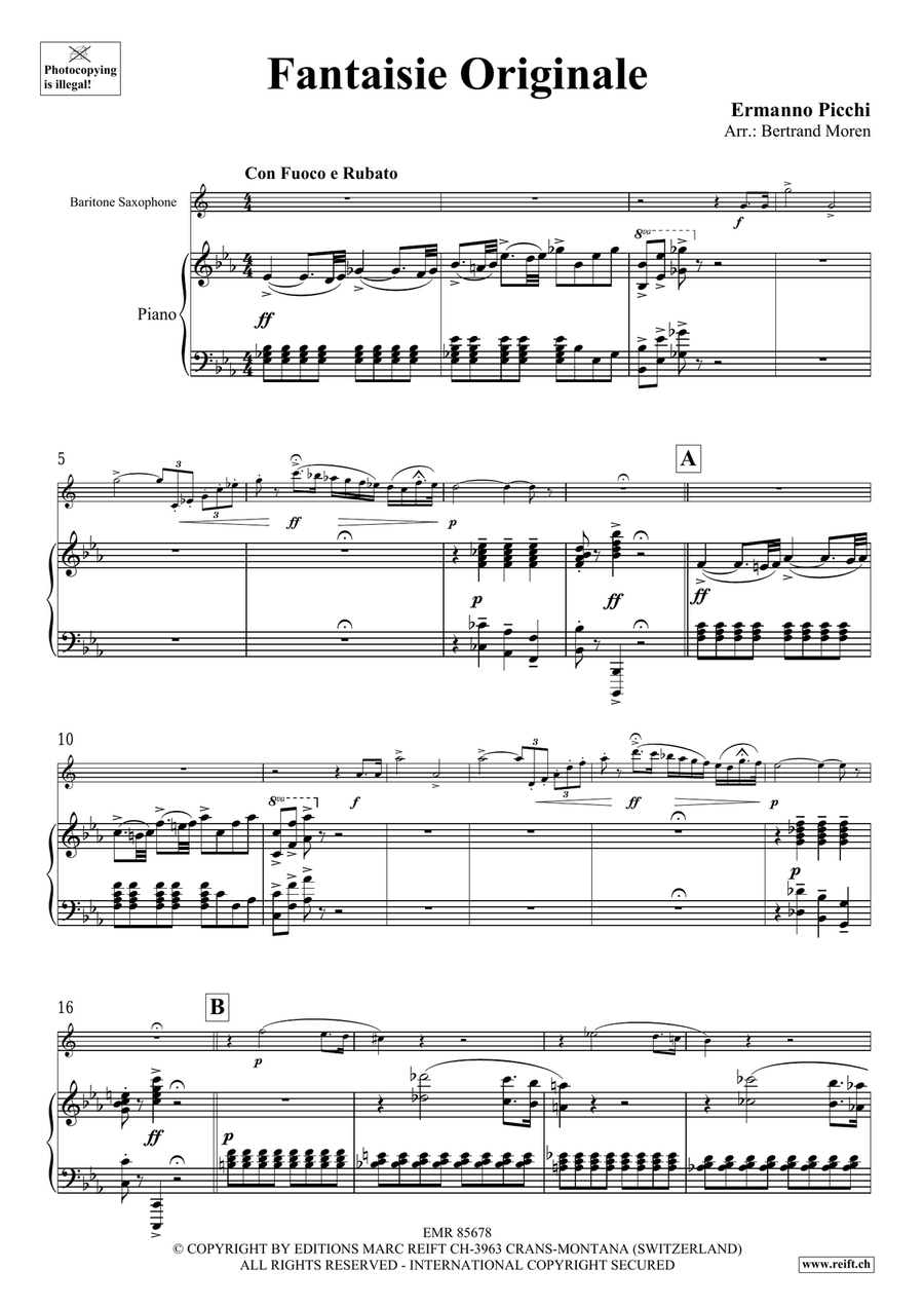 Fantaisie Originale Fantaisie Originale Baritone Saxophone scores gallery preview page 4
