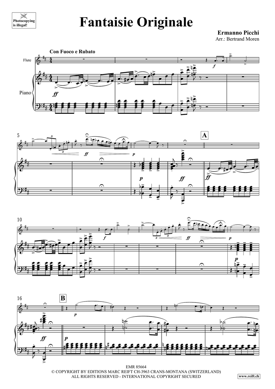 Fantaisie Originale Fantaisie Originale Flute Solo scores gallery preview page 4
