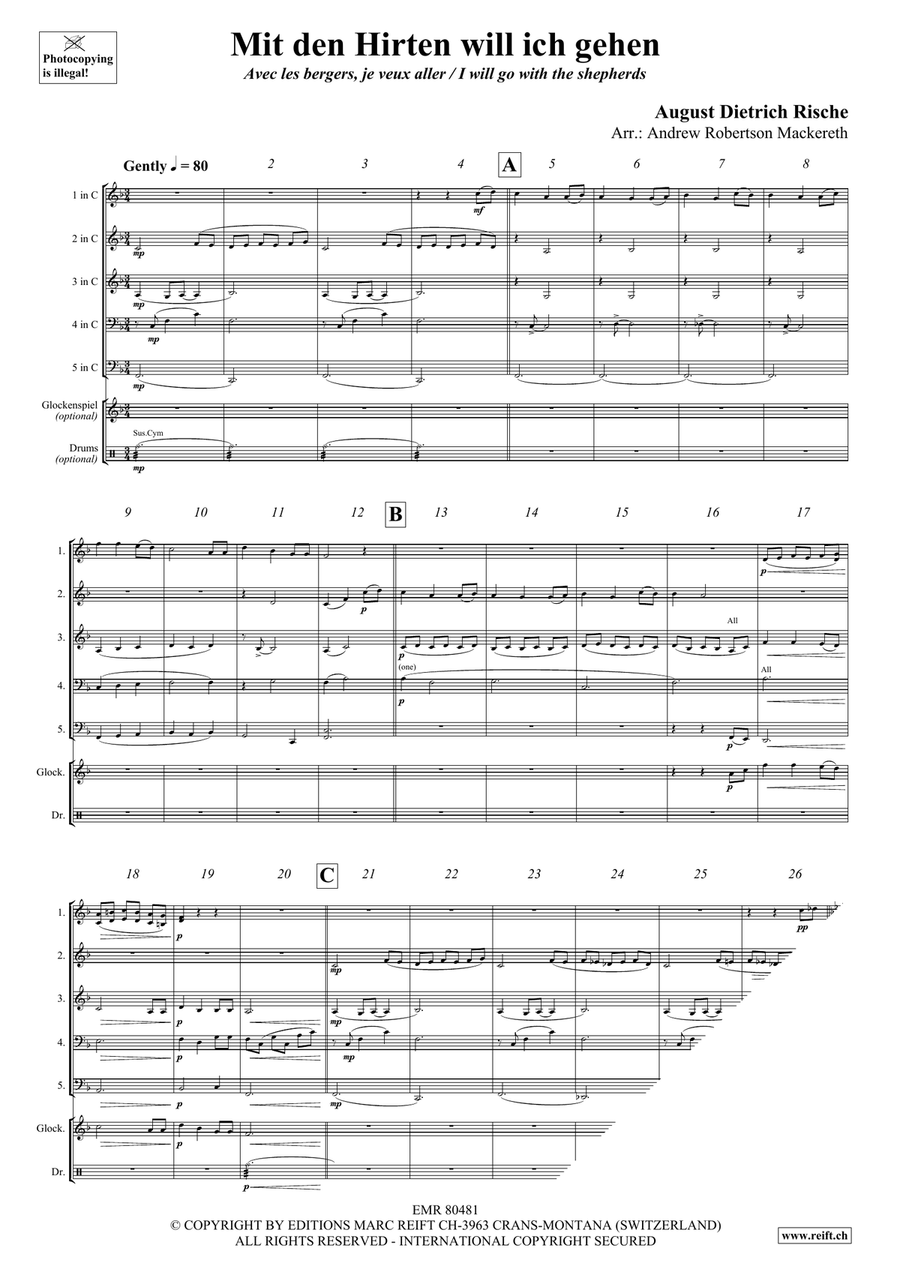 Mit den Hirten will ich gehen Score scores gallery preview page 3