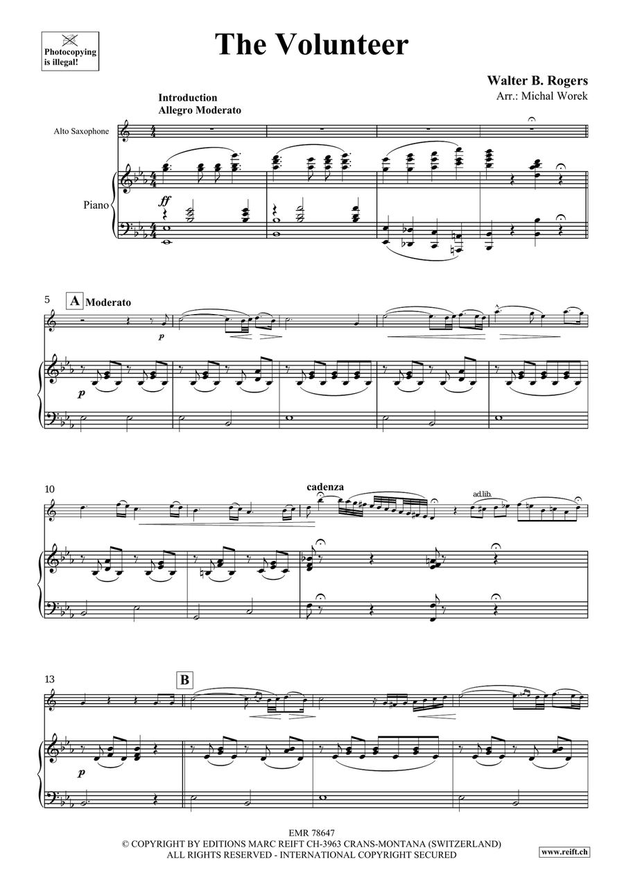 The Volunteer The Volunteer Alto Saxophone scores gallery preview page 4