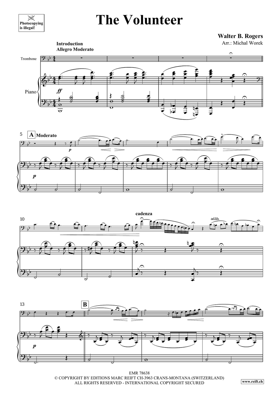 The Volunteer The Volunteer Piano Accompaniment scores gallery preview page 4