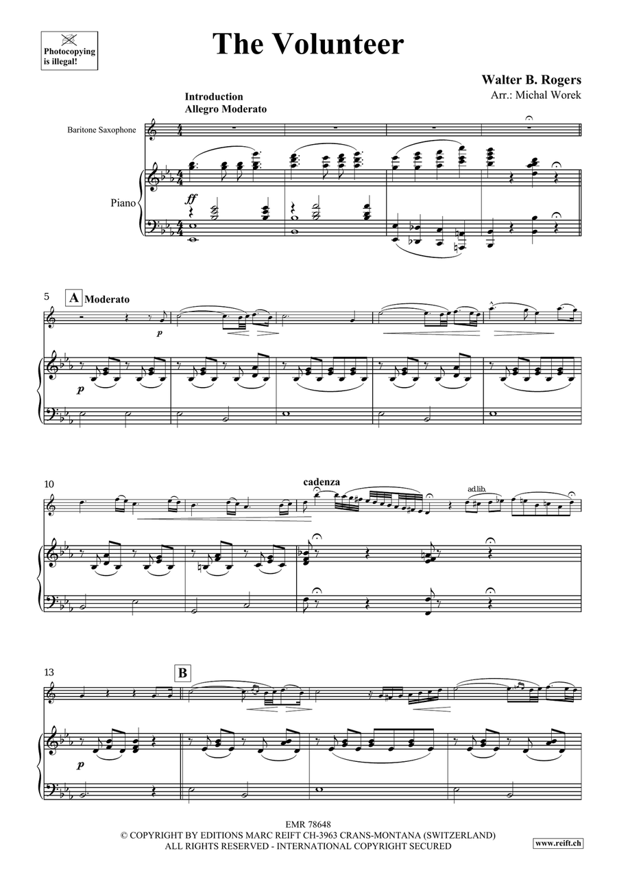 The Volunteer The Volunteer Baritone Saxophone scores gallery preview page 4