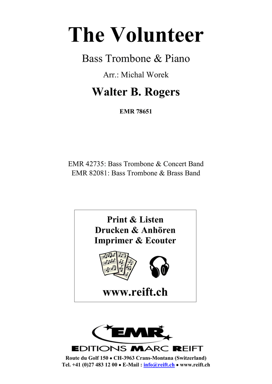 The Volunteer The Volunteer Bass Trombone scores gallery preview page 2