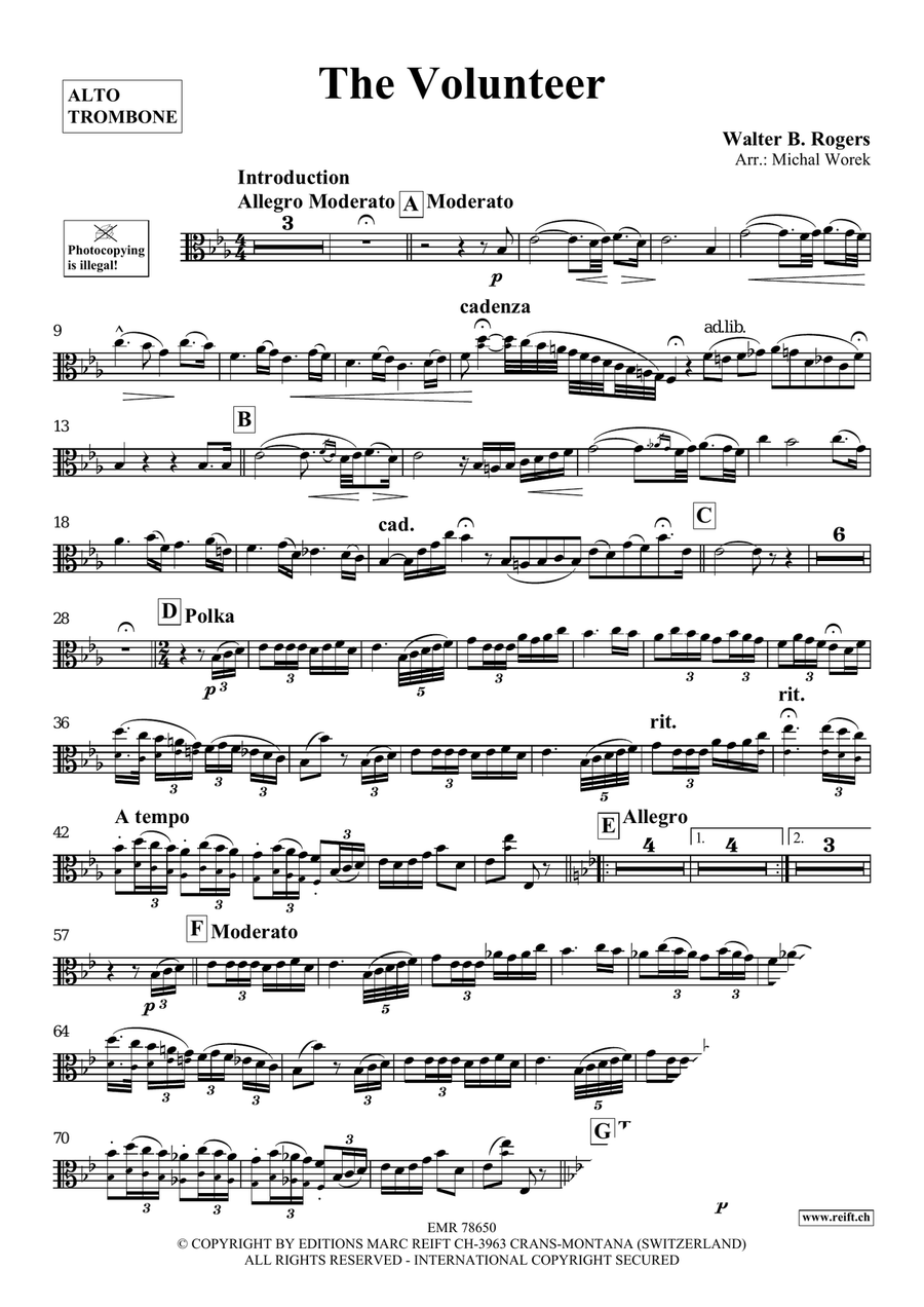 The Volunteer The Volunteer Piano Accompaniment scores gallery preview page 3