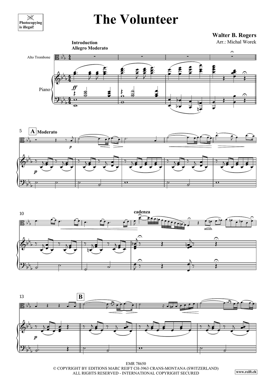 The Volunteer The Volunteer Piano Accompaniment scores gallery preview page 4
