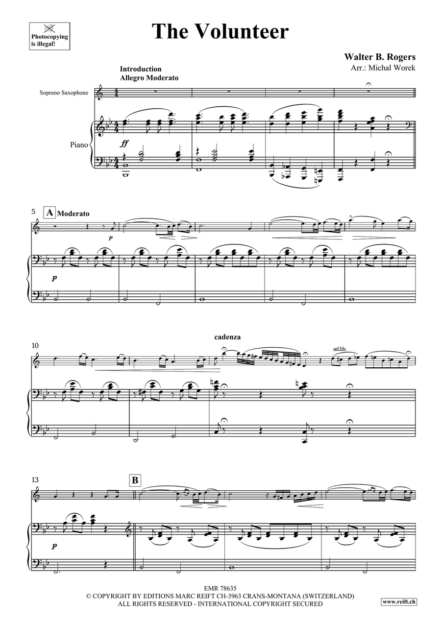 The Volunteer The Volunteer Soprano Saxophone scores gallery preview page 4