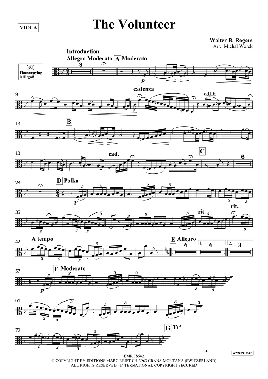 The Volunteer The Volunteer Piano Accompaniment scores gallery preview page 3