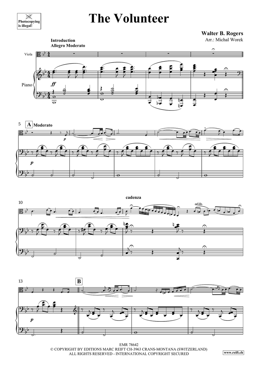 The Volunteer The Volunteer Piano Accompaniment scores gallery preview page 4