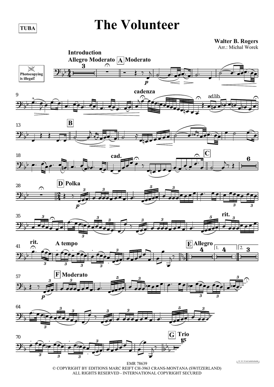 The Volunteer The Volunteer Tuba scores gallery preview page 3