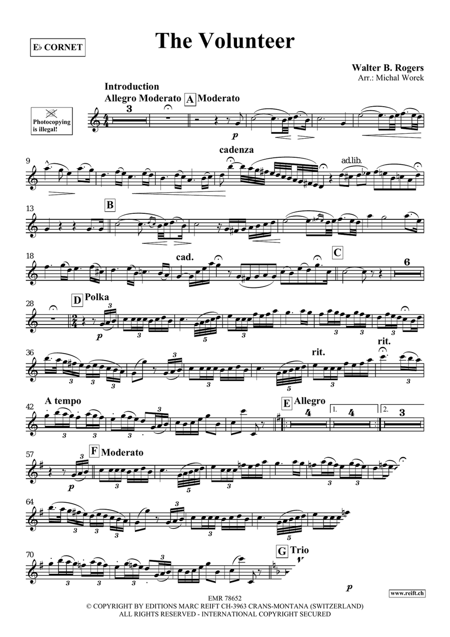 The Volunteer The Volunteer Cornet scores gallery preview page 3