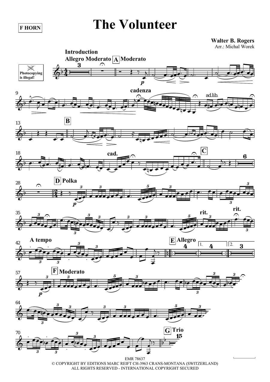 The Volunteer The Volunteer Horn scores gallery preview page 3