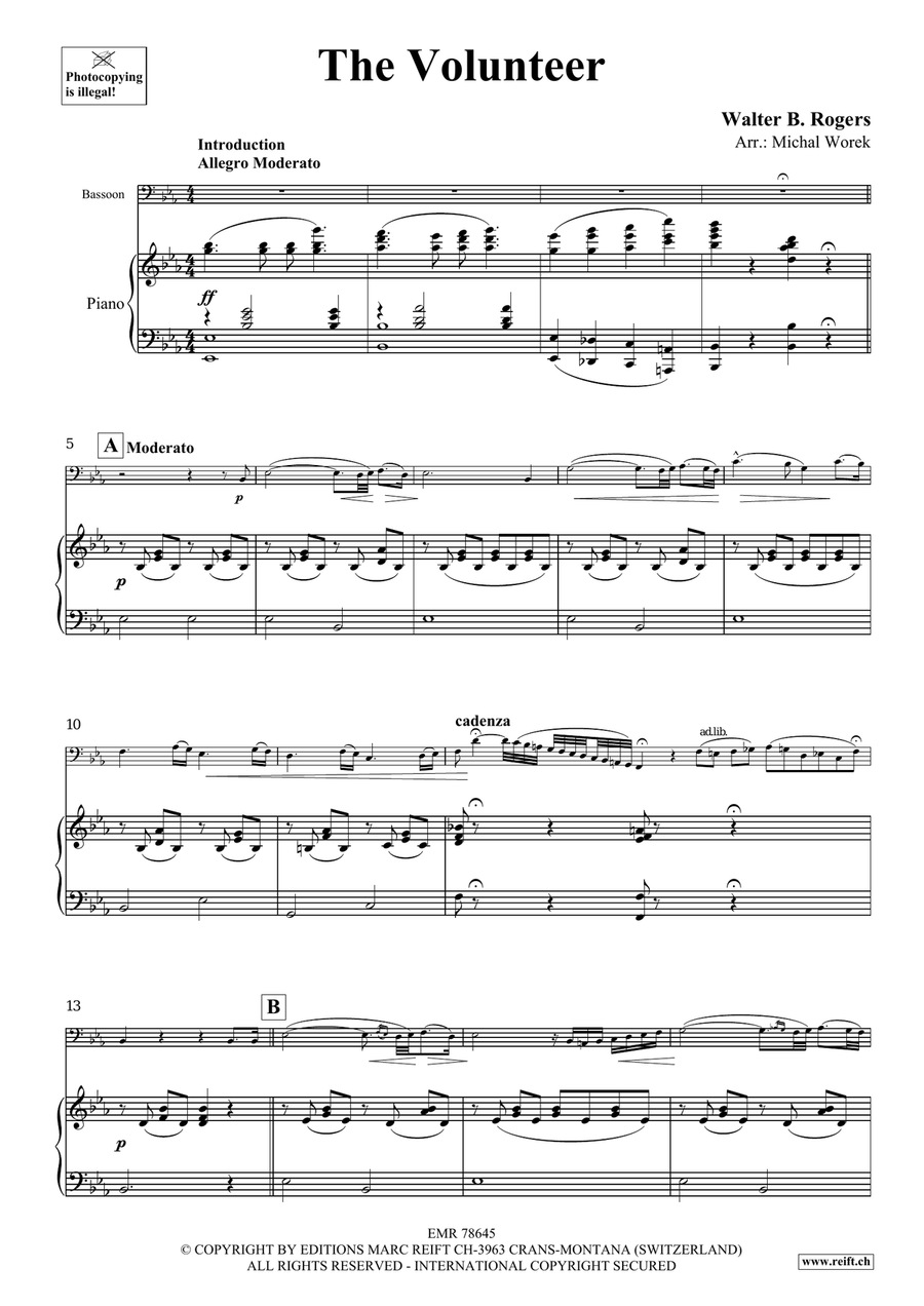 The Volunteer The Volunteer Bassoon Solo scores gallery preview page 4