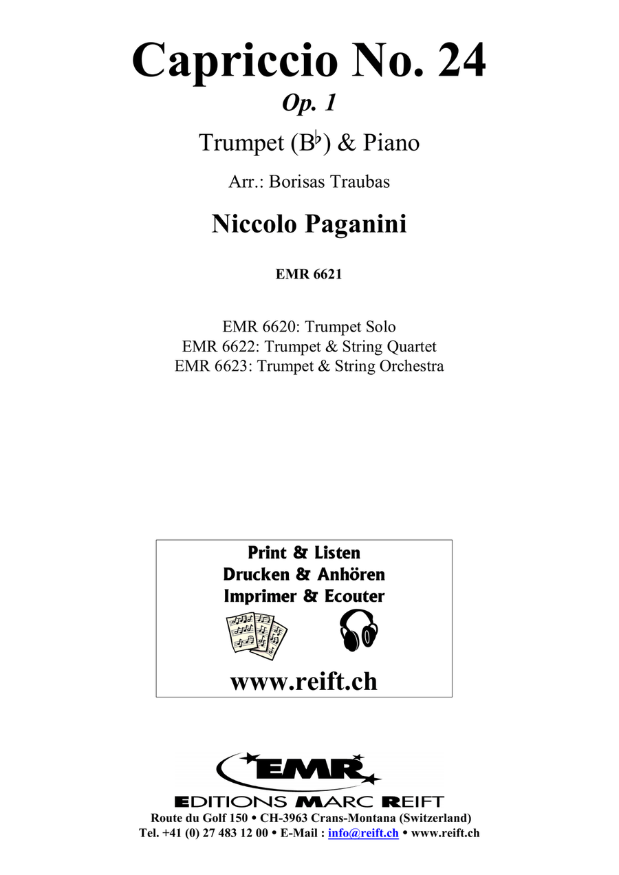 Capriccio No. 24 Capriccio No. 24 Trumpet Solo scores gallery preview page 2