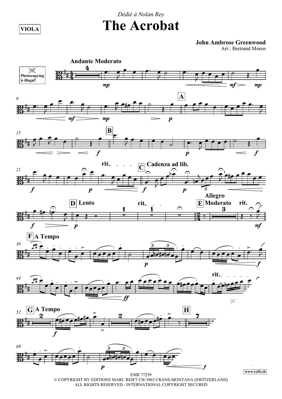 The Acrobat The Acrobat Piano Accompaniment scores gallery preview page 3