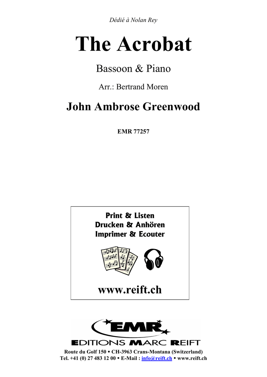 The Acrobat The Acrobat Bassoon Solo scores gallery preview page 2