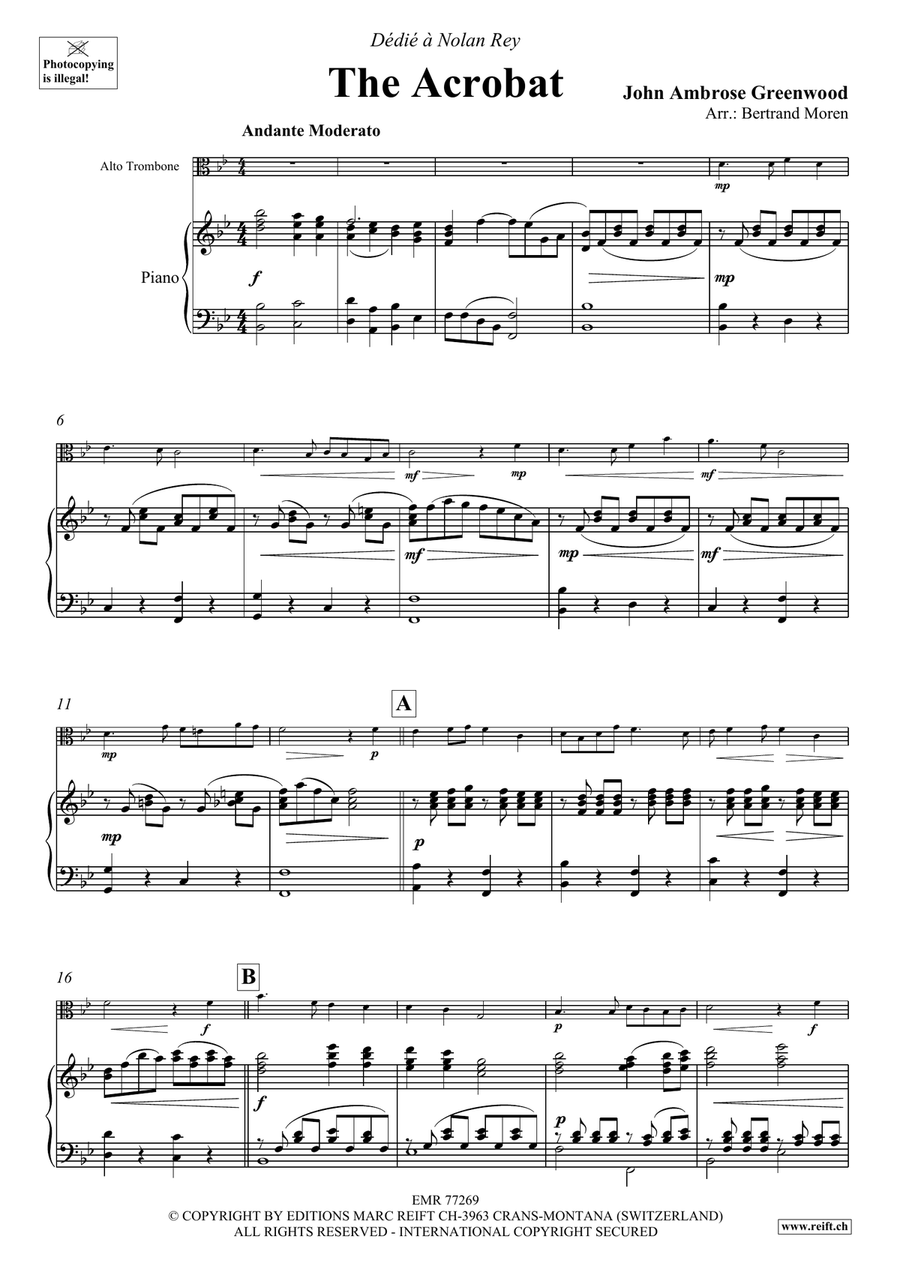 The Acrobat The Acrobat Piano Accompaniment scores gallery preview page 4