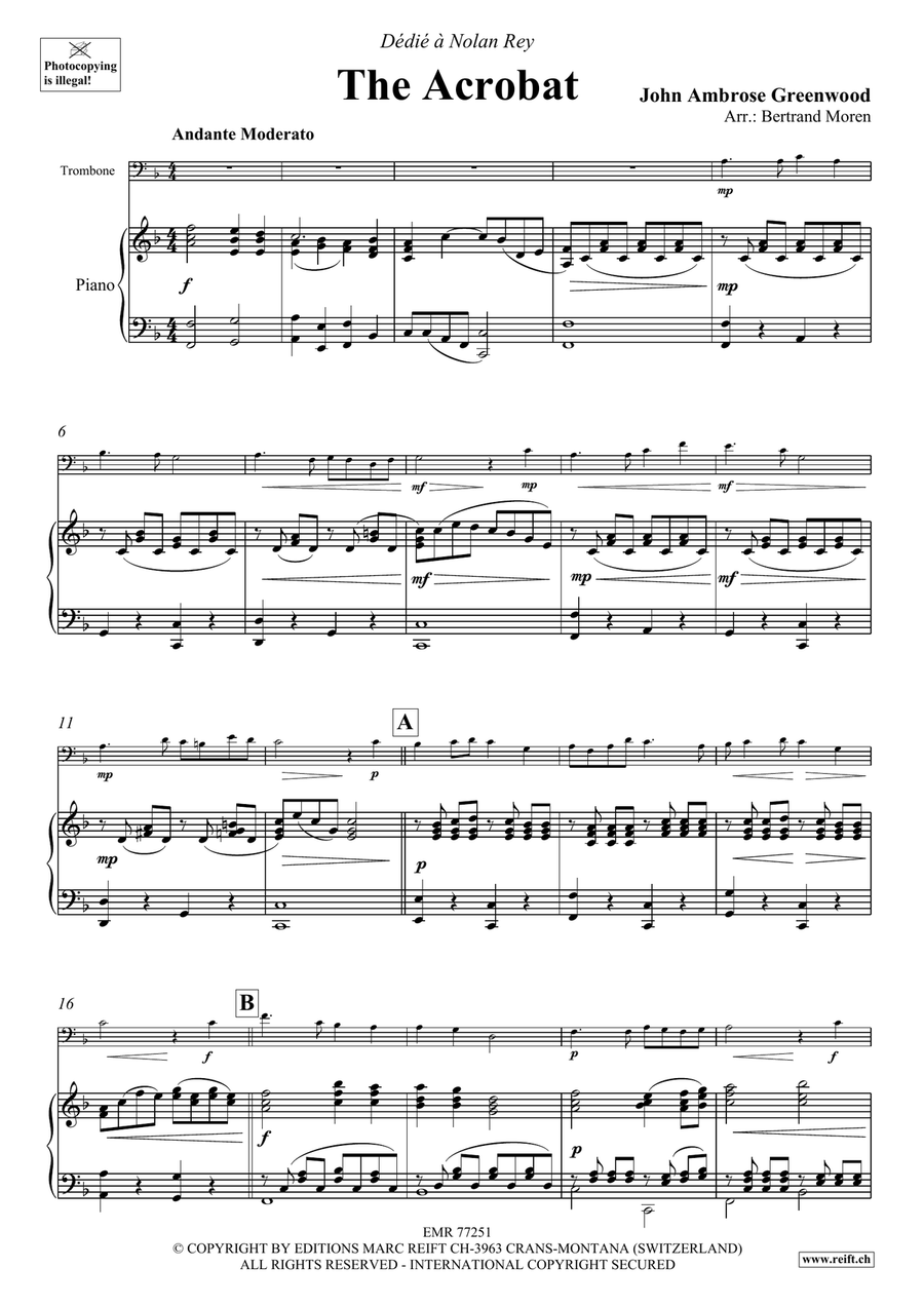 The Acrobat The Acrobat Piano Accompaniment scores gallery preview page 4