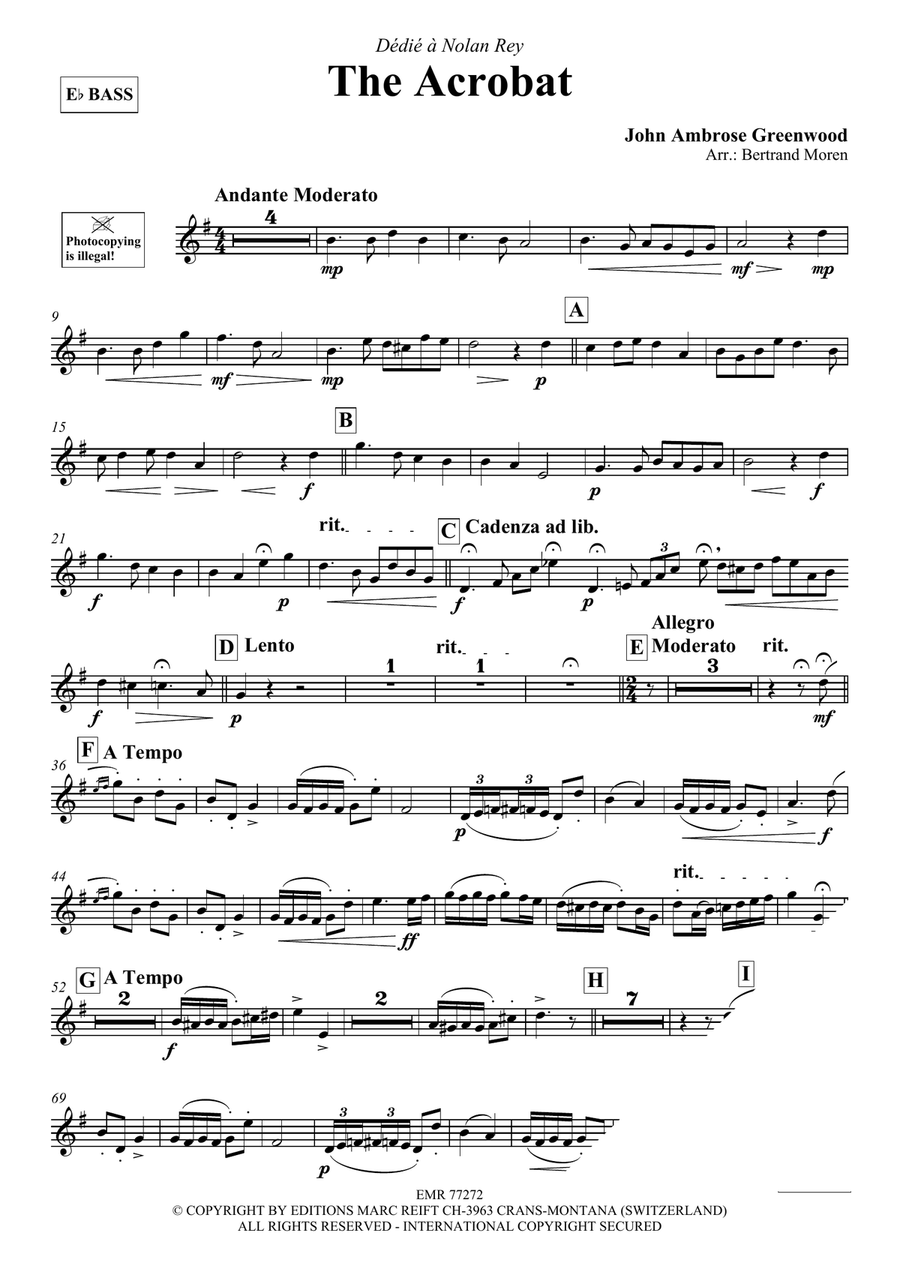 The Acrobat The Acrobat Voice Solo scores gallery preview page 3
