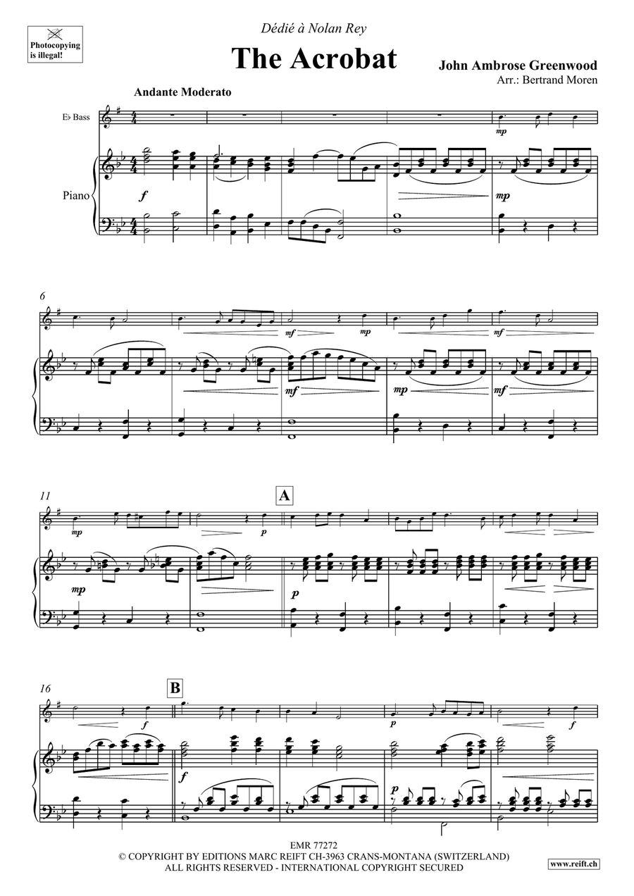 The Acrobat The Acrobat Voice Solo scores gallery preview page 4