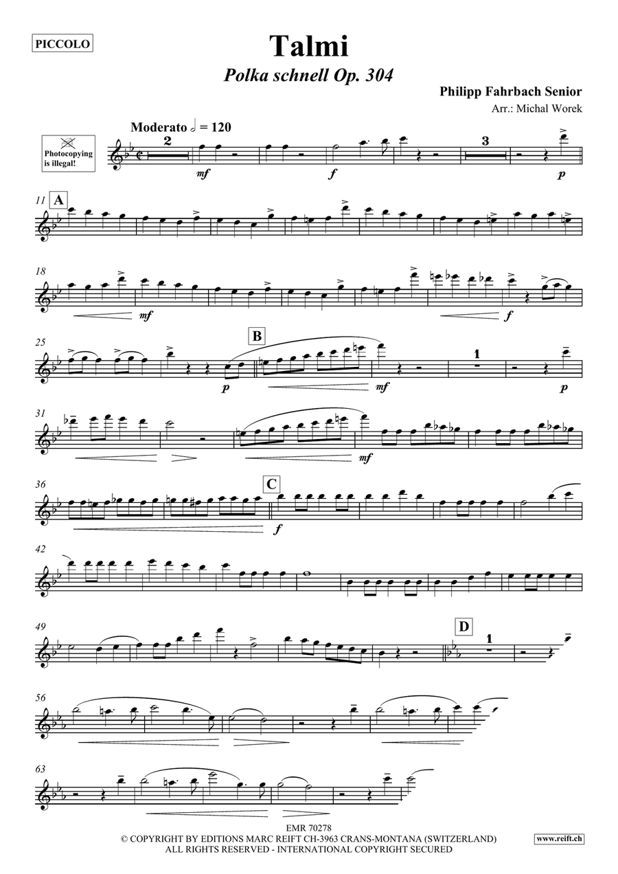 Talmi Talmi Piccolo scores gallery preview page 3