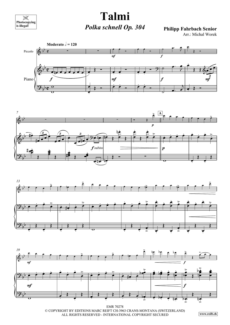 Talmi Talmi Piccolo scores gallery preview page 4