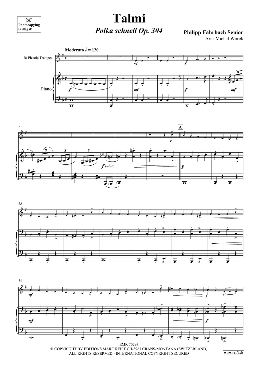 Talmi Talmi Piccolo Trumpet scores gallery preview page 4