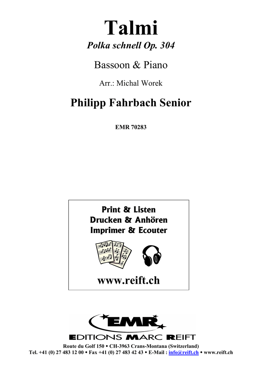 Talmi Talmi Bassoon Solo scores gallery preview page 2