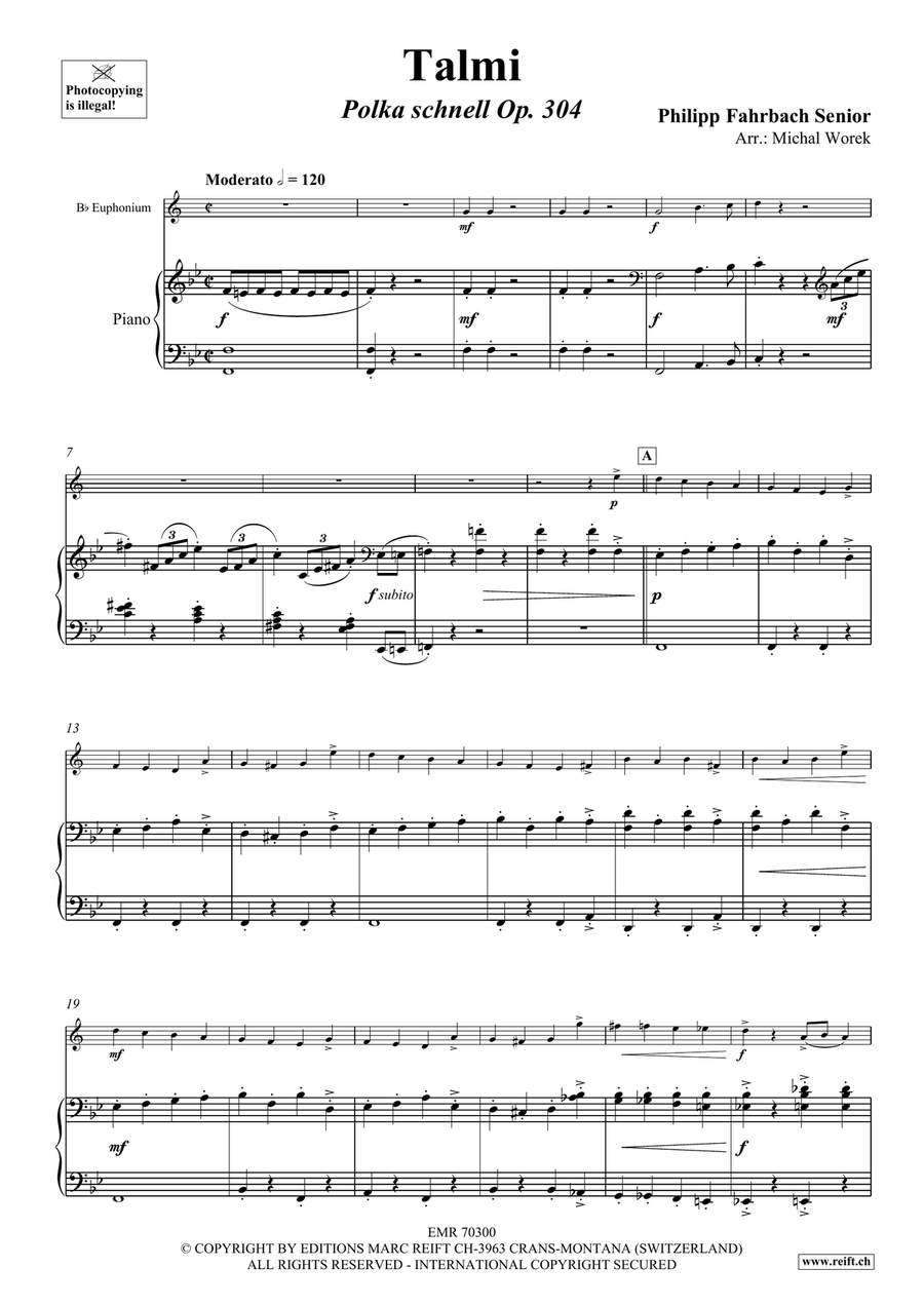 Talmi Talmi Euphonium scores gallery preview page 4