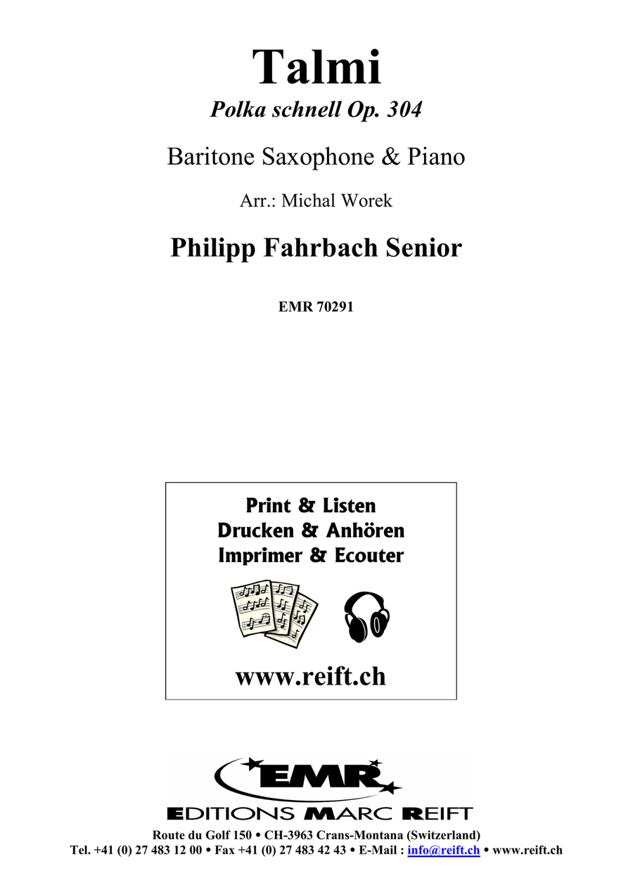 Talmi Talmi Baritone Saxophone scores gallery preview page 2