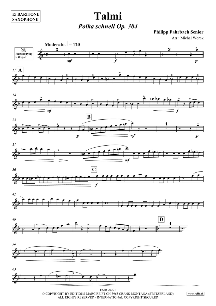 Talmi Talmi Baritone Saxophone scores gallery preview page 3