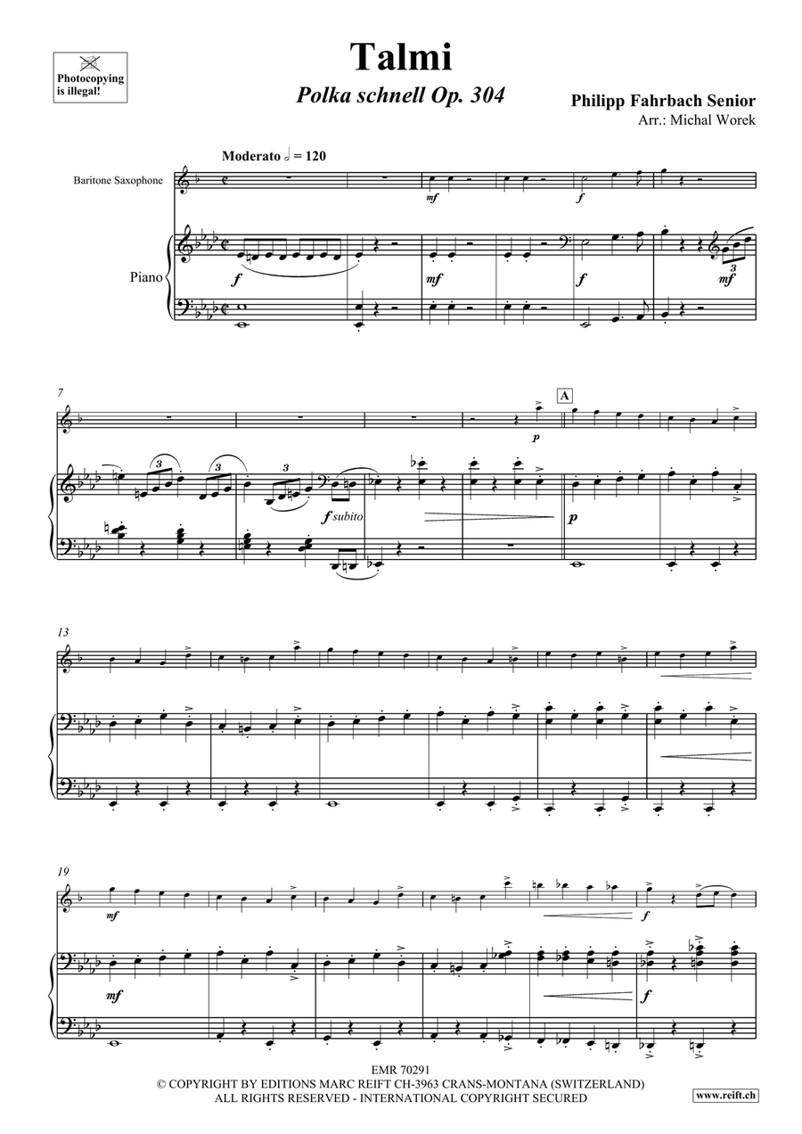 Talmi Talmi Baritone Saxophone scores gallery preview page 4