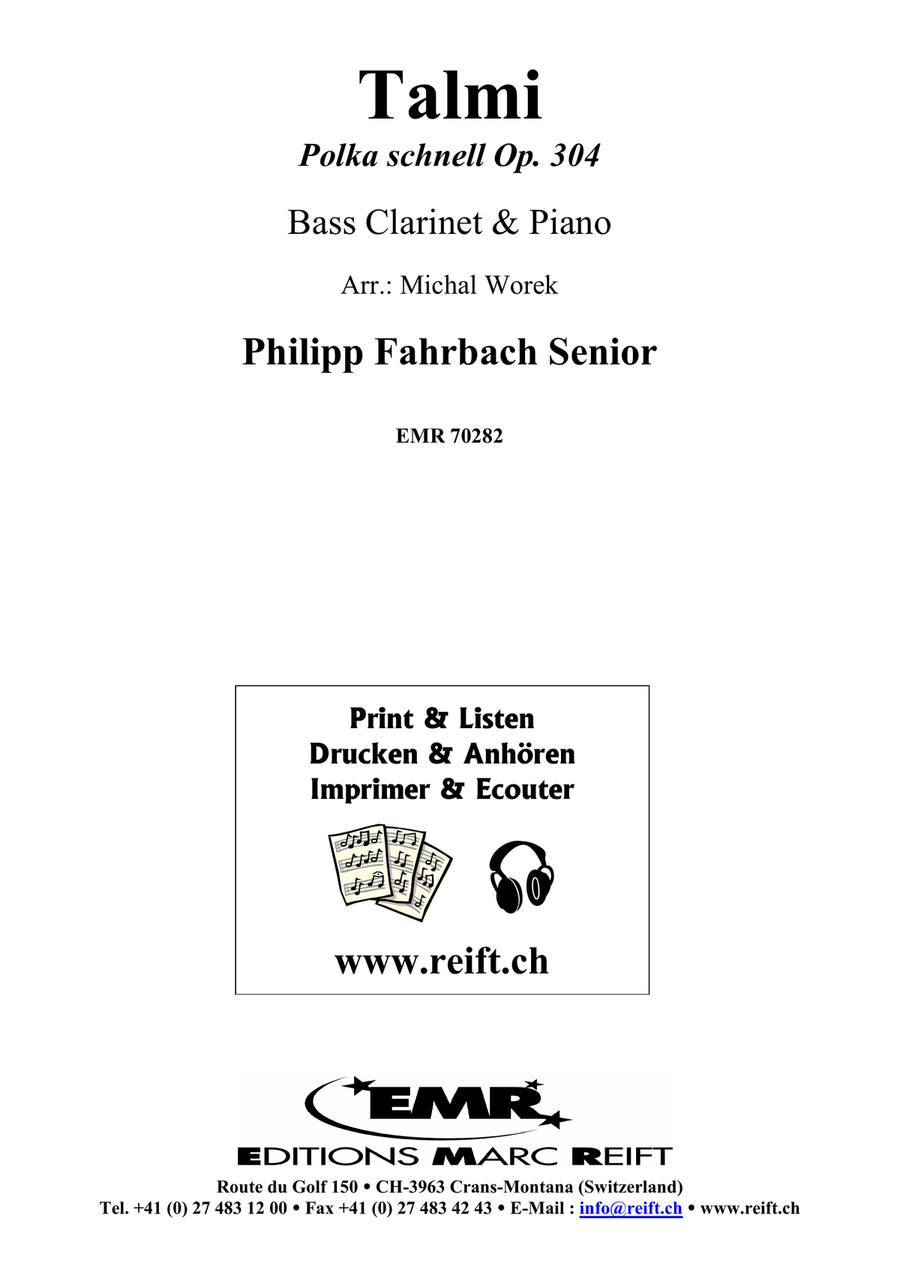 Talmi Talmi Bass Clarinet scores gallery preview page 2