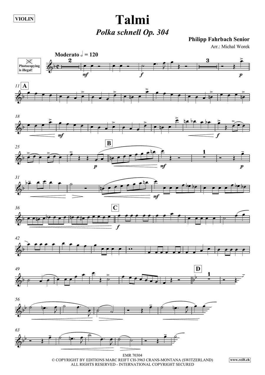 Talmi Talmi Violin Solo scores gallery preview page 3