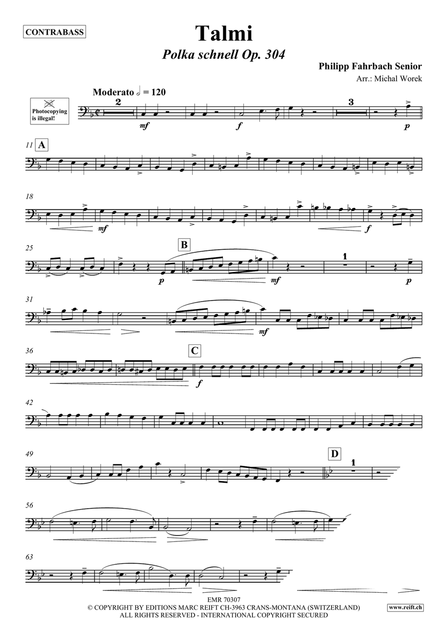 Talmi Talmi Double Bass scores gallery preview page 3