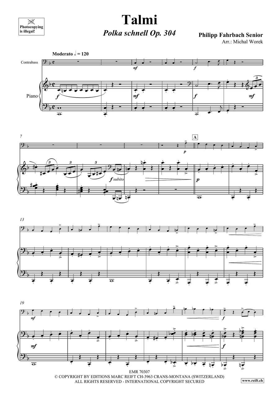 Talmi Talmi Double Bass scores gallery preview page 4