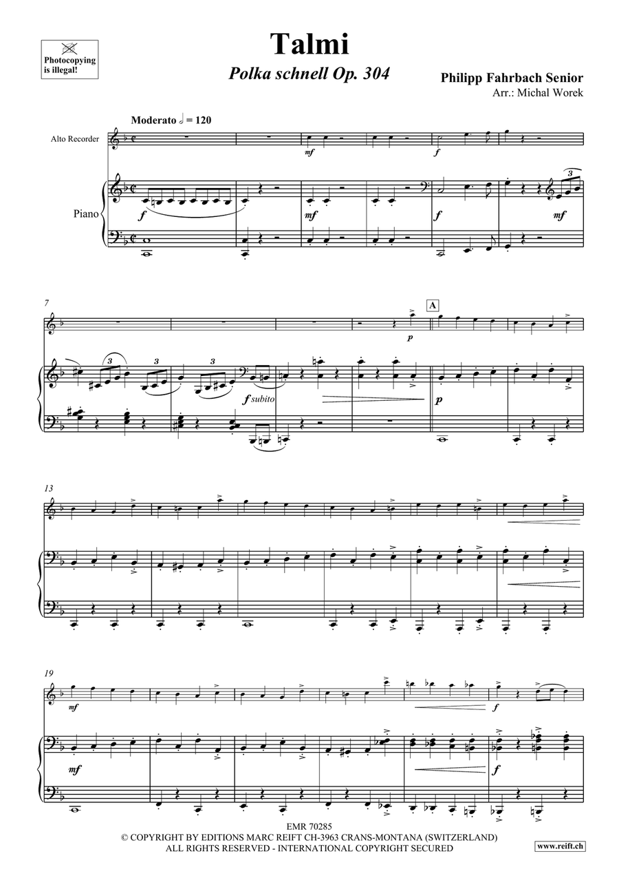 Talmi Talmi Alto Recorder scores gallery preview page 4