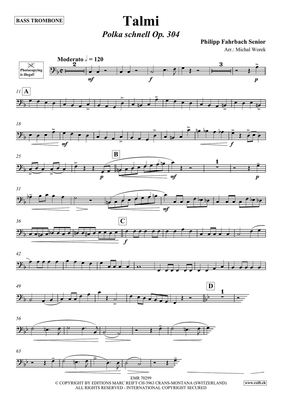 Talmi Talmi Bass Trombone scores gallery preview page 3