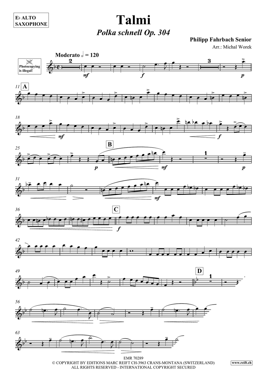 Talmi Talmi Alto Saxophone scores gallery preview page 3
