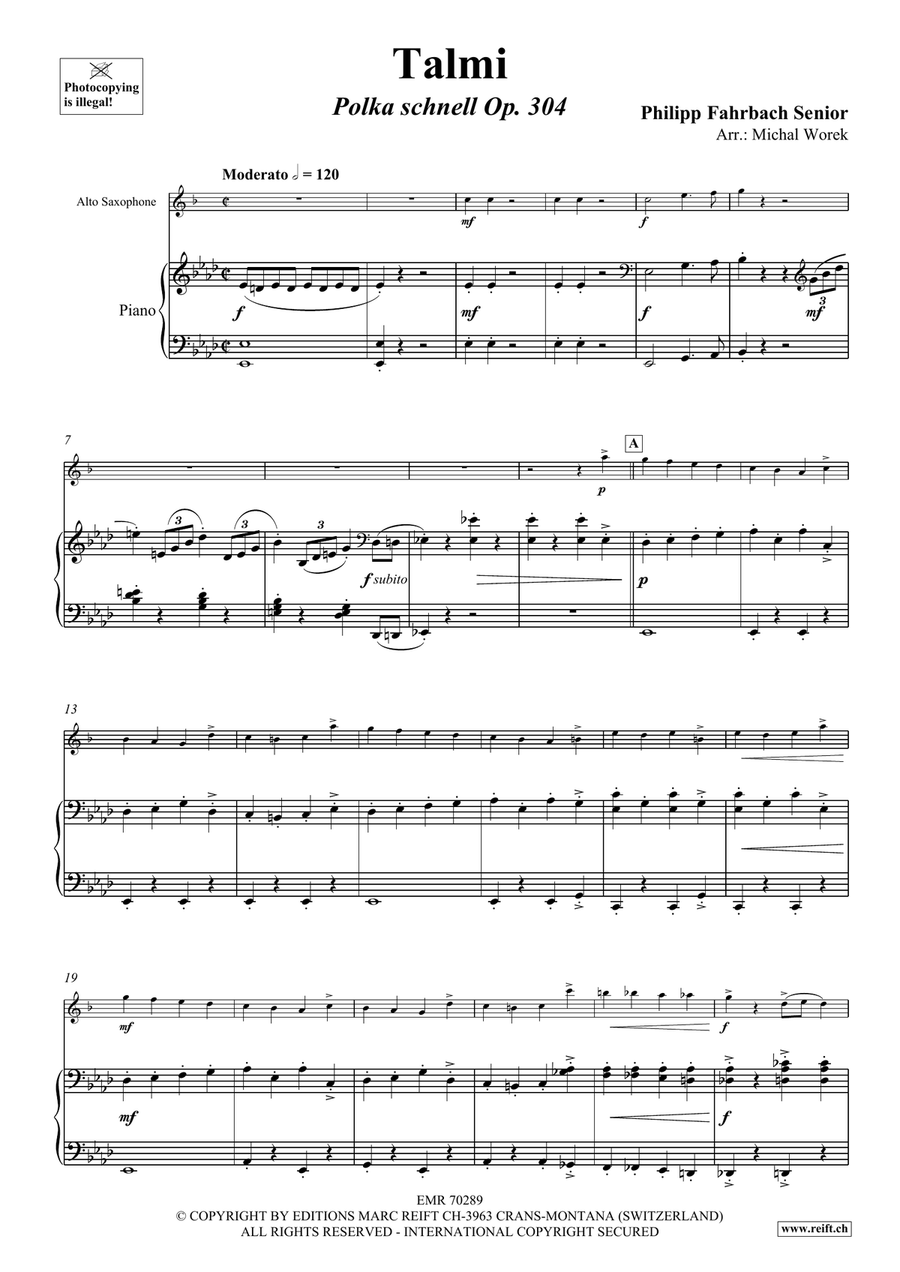 Talmi Talmi Alto Saxophone scores gallery preview page 4