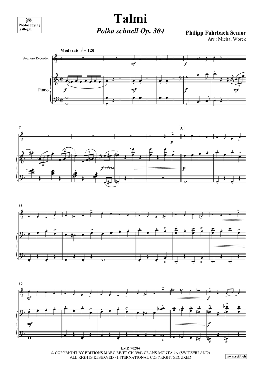Talmi Talmi Soprano Recorder scores gallery preview page 4