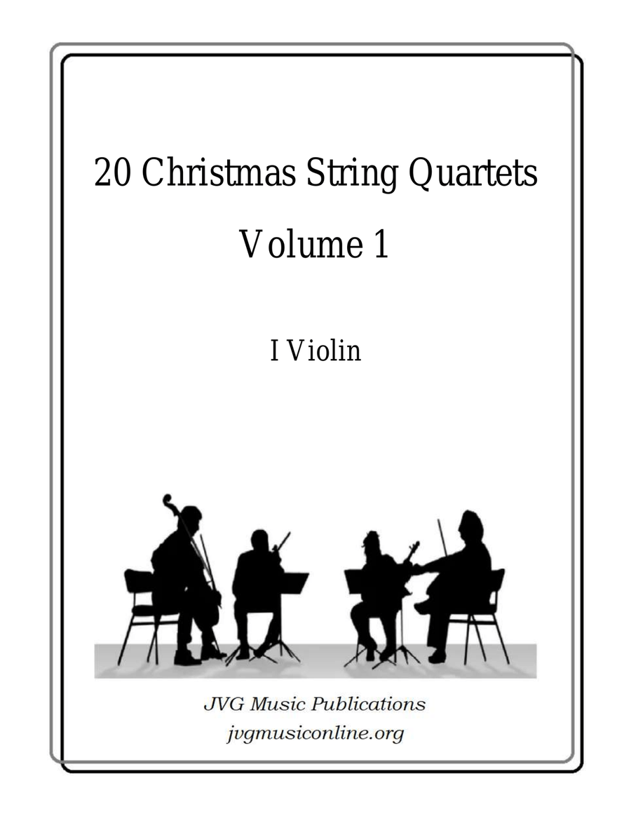 20 Christmas String Quartets - Volume 1 String Quartet scores gallery preview page 1