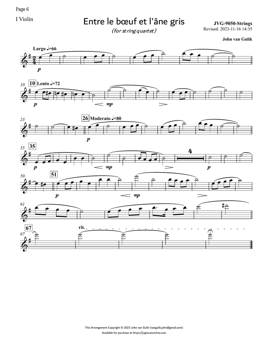 20 Christmas String Quartets - Volume 1 String Quartet scores gallery preview page 6