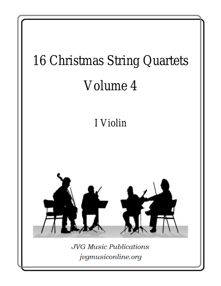 16 Christmas String Quartets - Volume 4 String Quartet scores gallery preview page 1
