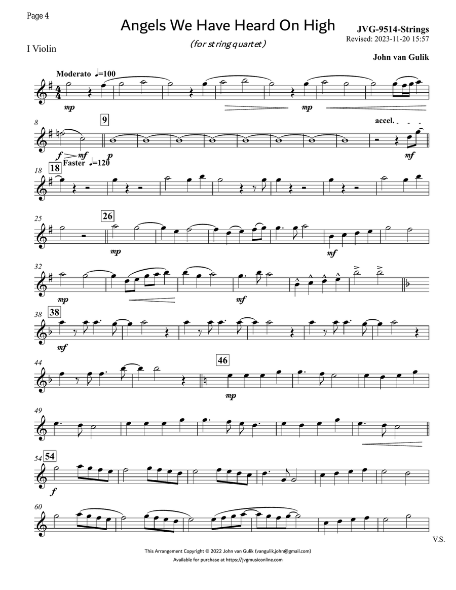 16 Christmas String Quartets - Volume 4 String Quartet scores gallery preview page 4