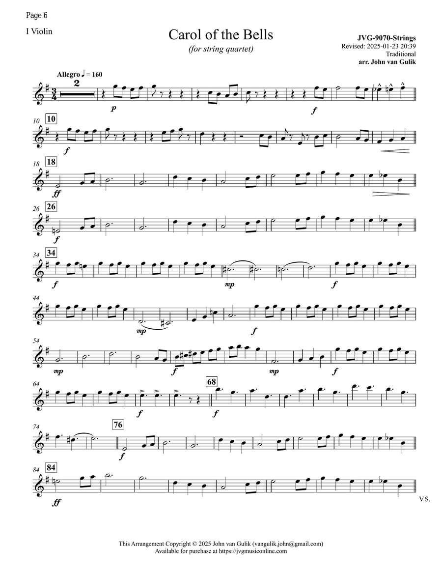 16 Christmas String Quartets - Volume 4 String Quartet scores gallery preview page 6