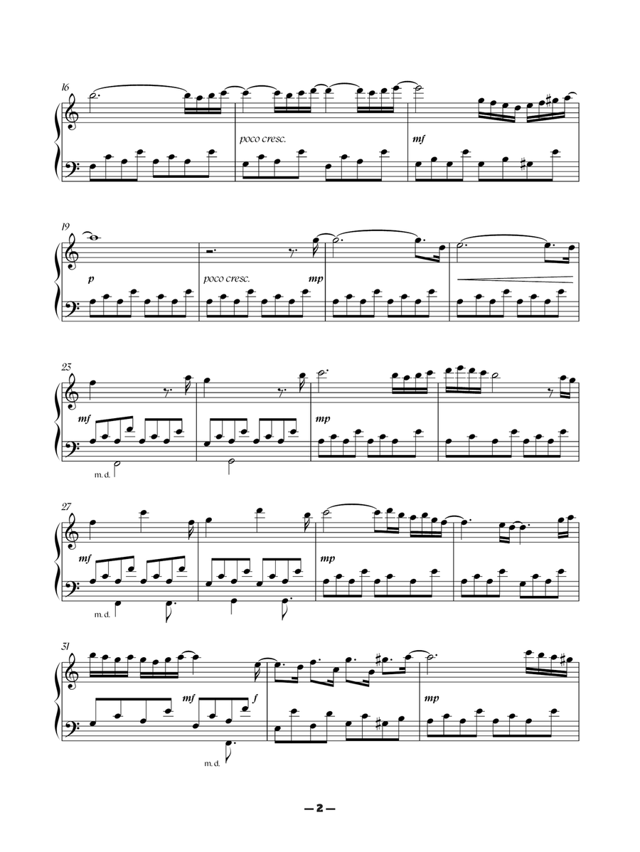 Echoes of Doubt Echoes of Doubt Piano Solo scores gallery preview page 2