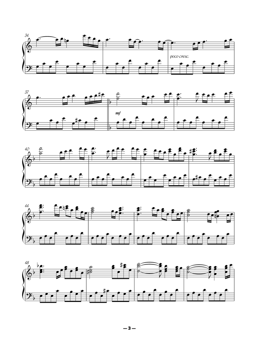 Echoes of Doubt Echoes of Doubt Piano Solo scores gallery preview page 3