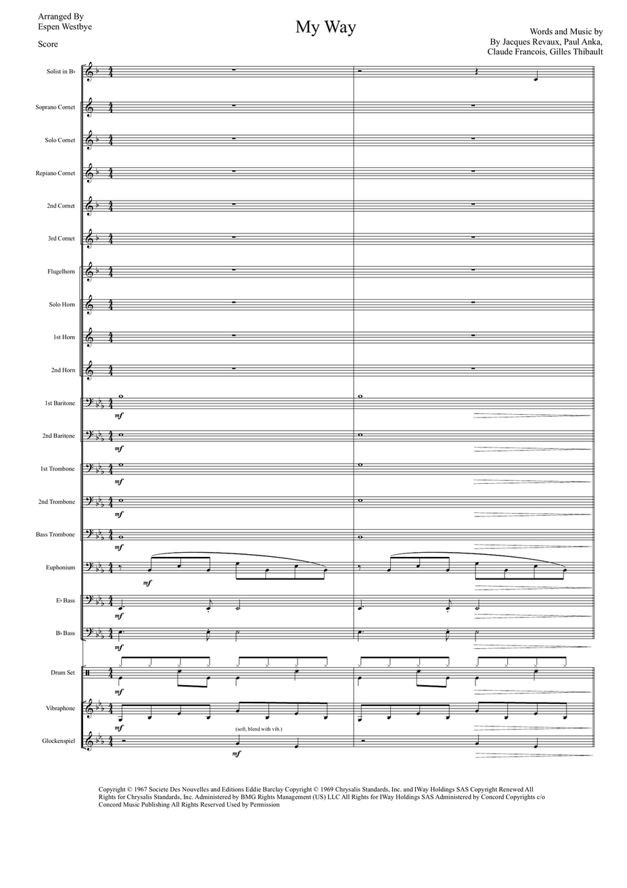 My Way Brass Band scores gallery preview page 1